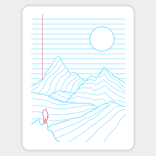 Linear Mountainscape Sticker by Gammaray